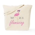 thumbnail image 1 of CafePress - Today Will Be Flamazing Tote Bag - Unisex Canvas Tote Bag, Beige, 1-Piece, 1 of 7