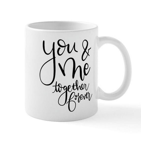 CafePress - Together Forever - 11 oz Ceramic Mug - Novelty Coffee Tea Cup