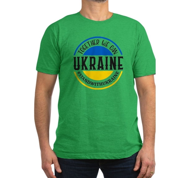 CafePress - Together We Can Ukraine T Shirt - Men's Fitted T-Shirt