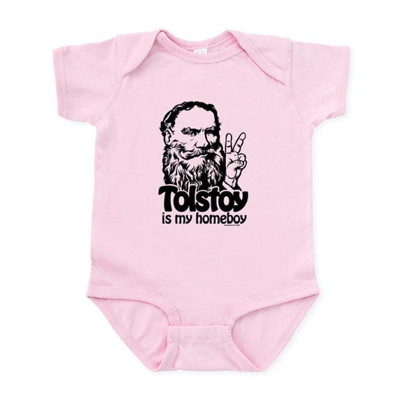 CafePress - Tolstoy Is My Homeboy Infant Bodysuit - Baby Light Bodysuit, Size Newborn - 24 Months