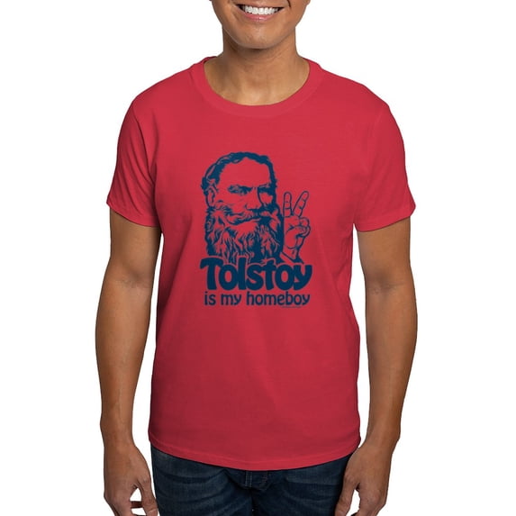 CafePress - Tolstoy Is My Homeboy Men's Value T Shirt - Men's Classic Graphic Cotton T-Shirt