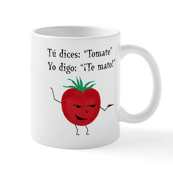 CafePress - Tomate Mug - 11 oz Ceramic Mug - Novelty Coffee Tea Cup