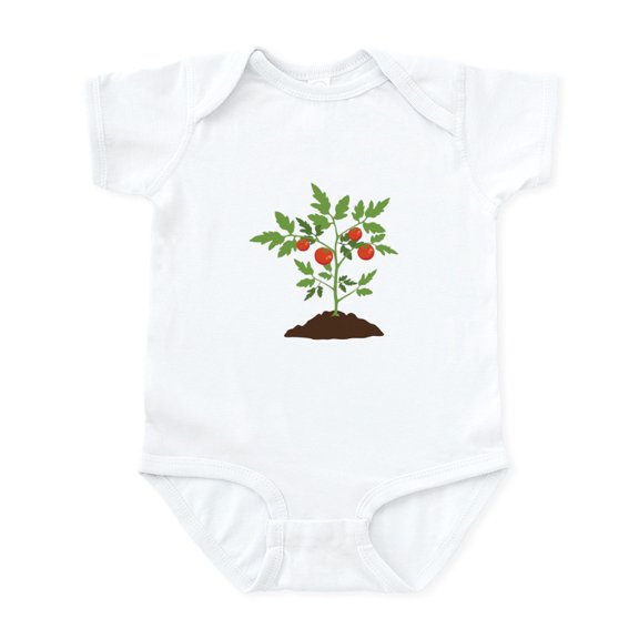 CafePress - Tomato Plant Body Suit - Baby Light Bodysuit, Size Newborn - 24 Months