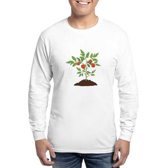 CafePress - Tomato Plant Long Sleeve T Shirt - Unisex Cotton Long Sleeve T-Shirt