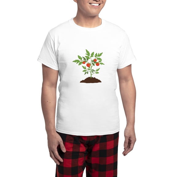 CafePress - Tomato Plant Pajamas - Men's Light Loose Fit Cotton Pajama Set