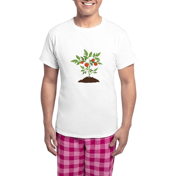 CafePress - Tomato Plant Pajamas - Men's Light Loose Fit Cotton Pajama Set