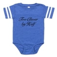 thumbnail image 1 of CafePress - Too Clever By Half - Cute Infant Baby Football Bodysuit, 1 of 3