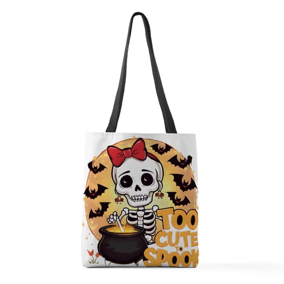 CafePress - Too Cute Spook Medium Tote Bag - Polyester Tote Bag 16"x16"