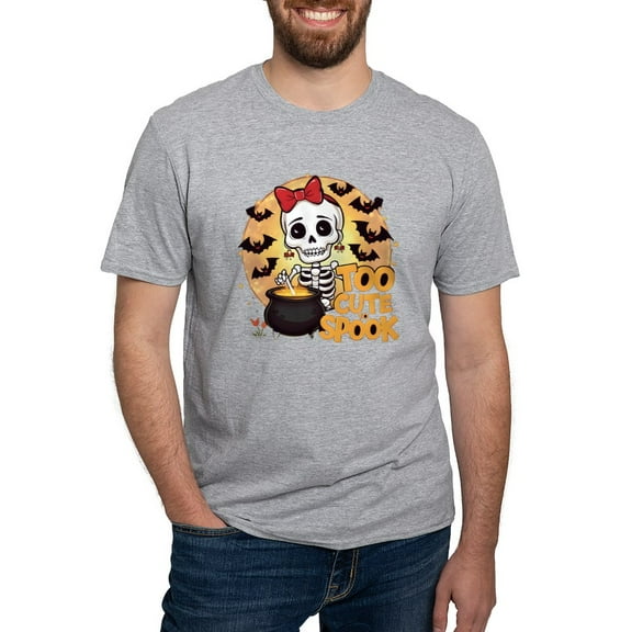 CafePress - Too Cute Spook Men's Classic T Shirt - Fitted T-Shirt, Vintage Fit Soft Cotton Tee