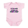 thumbnail image 1 of CafePress - Too Early To Blame My Inner C Infant Bodysuit - Baby Light Bodysuit, Size Newborn - 24 Months, 1 of 4
