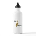 thumbnail image 1 of CafePress - Too Saxy Water Bottle - Stainless Steel Water Bottle, Sports Bottle, 1.0L, 1 of 5