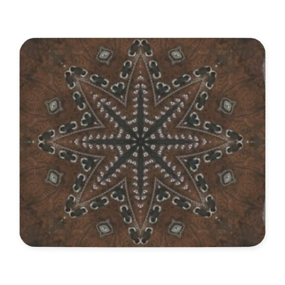 CafePress - Tooled Leather Western Country Mousepad - Non-slip Rubber Mousepad, Gaming Mouse Pad