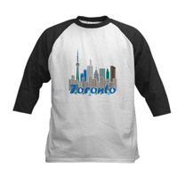 CafePress - Toronto Skyline Baseball Jersey - Kids Cotton Baseball Jersey, 3/4 Sleeve Shirt