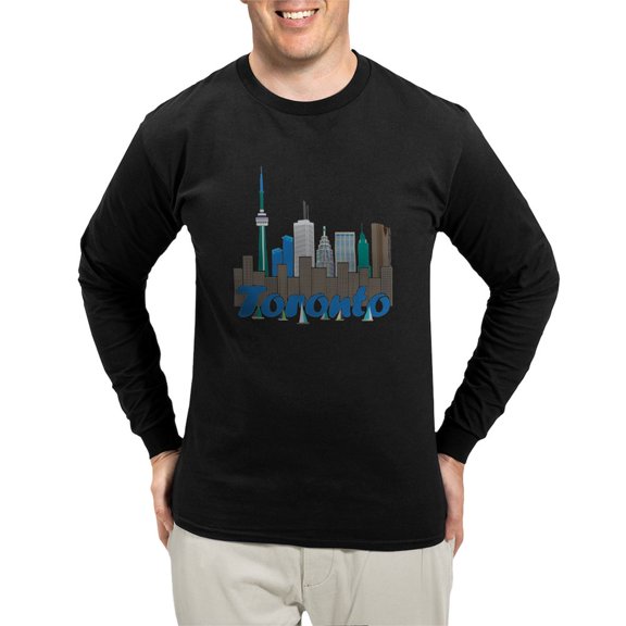 CafePress - Toronto Skyline Long Sleeve T Shirt - Long Sleeve Dark T-Shirt