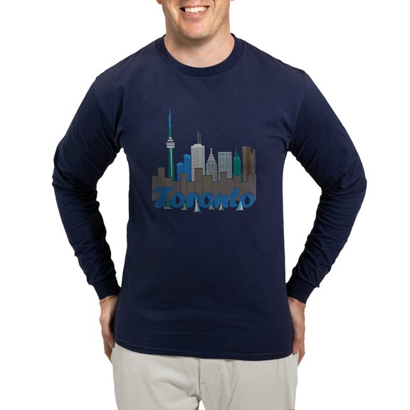 CafePress - Toronto Skyline Long Sleeve T Shirt - Long Sleeve Dark T-Shirt