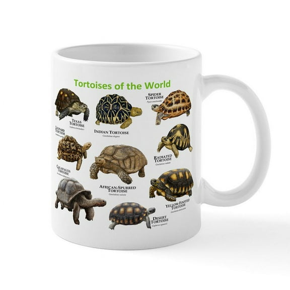 CafePress - Tortoises Of The World Mug - 11 oz Ceramic Mug - Novelty Coffee Tea Cup