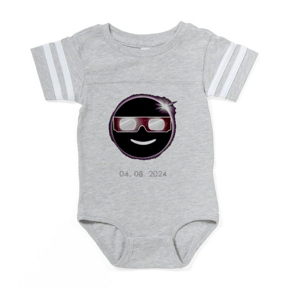 CafePress - Total Solar Eclipse 04 08 2 - Cute Infant Baby Football Bodysuit