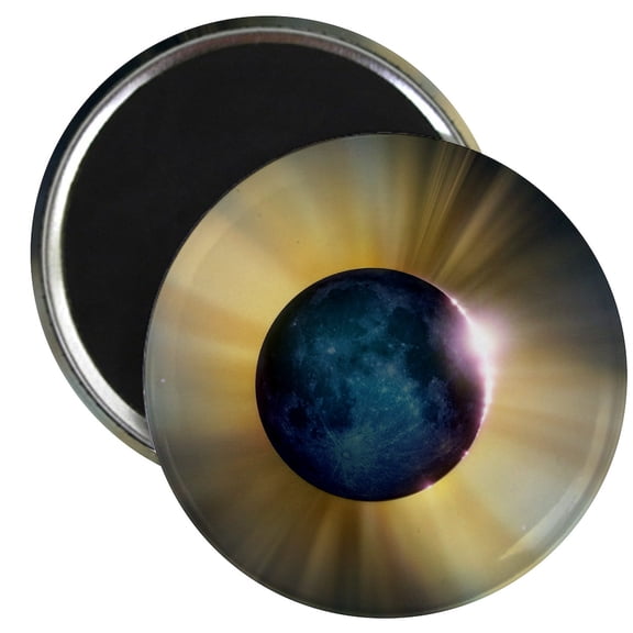 CafePress - Total Solar Eclipse Magnet - 2.25" Round Magnet, Refrigerator Magnet, Button Magnet Style