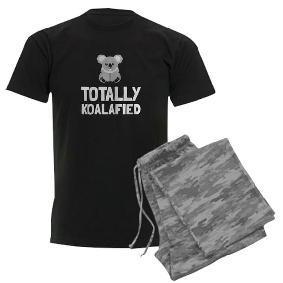 CafePress - Totally Koalafied Pajamas - Men's Dark Loose Fit Cotton Pajama Set