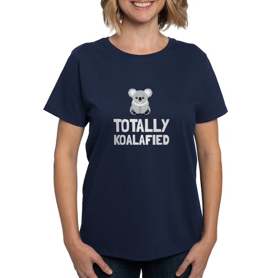 CafePress - Totally Koalafied T Shirt - Women's Traditional Fit Dark T-Shirt