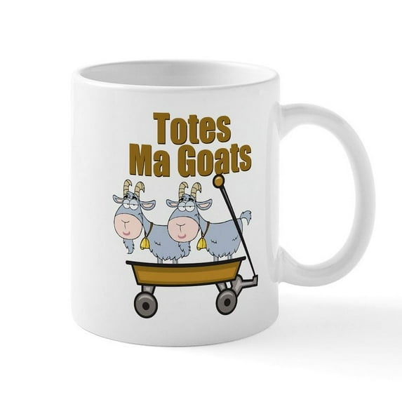 CafePress - Totes Ma Goats Mug - 11 oz Ceramic Mug - Novelty Coffee Tea Cup