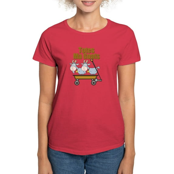 CafePress - Totes Ma Goats Women's Dark T Shirt - Women's Traditional Fit Dark T-Shirt