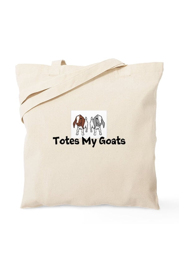 - Totes My Goats Tote Bag - Unisex Canvas Tote Bag, Beige, 1-Piece