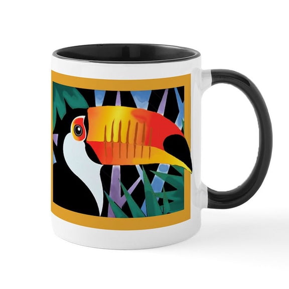 CafePress - Toucan Tango Mug - 11 oz Ceramic Mug - Novelty Coffee Tea Cup