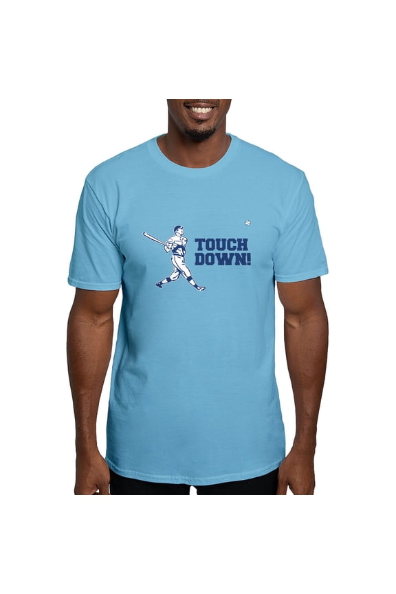 - Touchdown Homerun Baseball Football Sports Men's C - Fitted T-Shirt, Vintage Fit Soft Cotton Tee