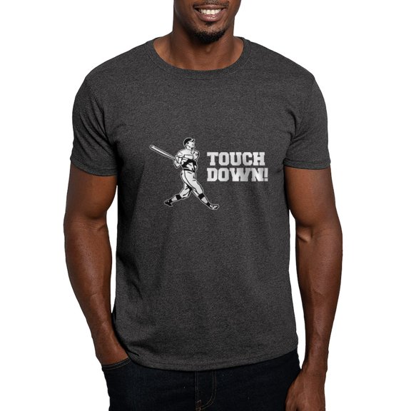 CafePress - Touchdown Homerun Baseball Football Sports T Shirt - Men's Classic Graphic Cotton T-Shirt