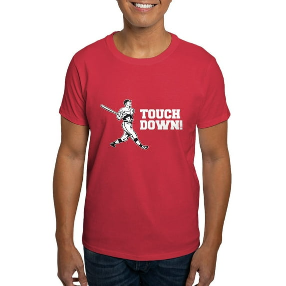 CafePress - Touchdown Homerun Baseball Football Sports T Shirt - Men's Classic Graphic Cotton T-Shirt