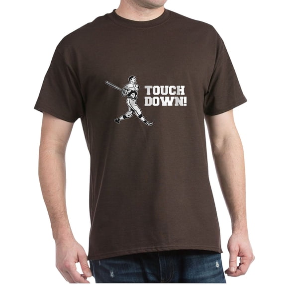 CafePress - Touchdown Homerun Baseball Football Sports T Shirt - Men's Classic Graphic Cotton T-Shirt