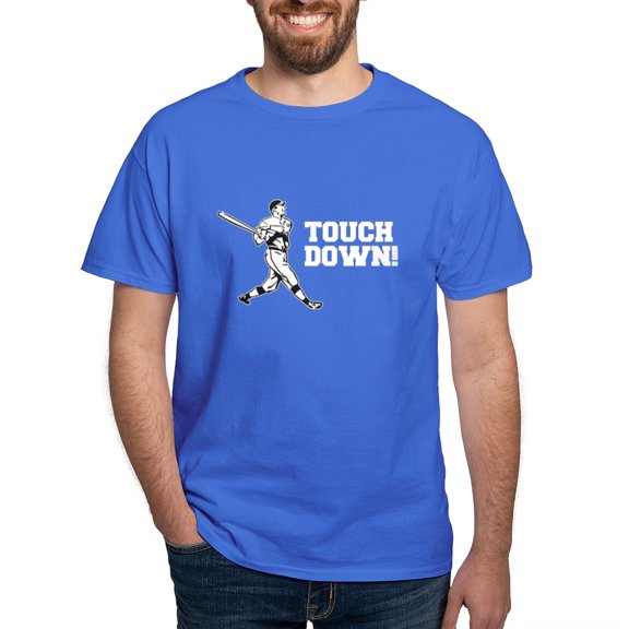 CafePress - Touchdown Homerun Baseball Football Sports T Shirt - Men's Classic Graphic Cotton T-Shirt