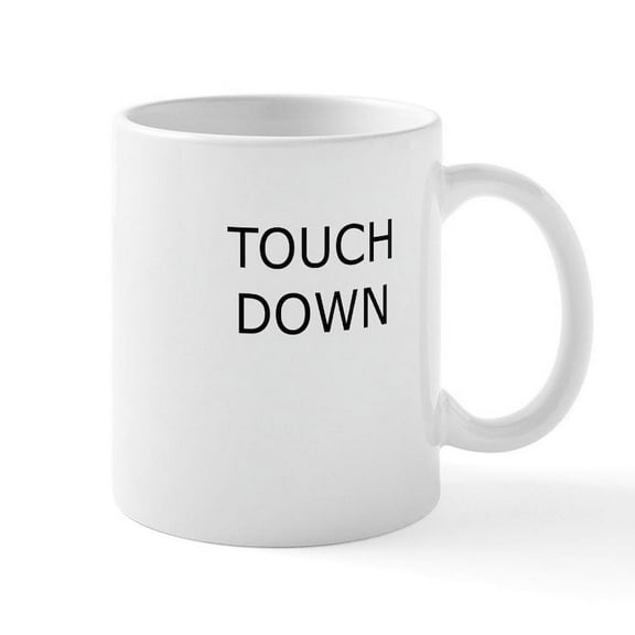 CafePress - Touchdown Mugs - 11 oz Ceramic Mug - Novelty Coffee Tea Cup