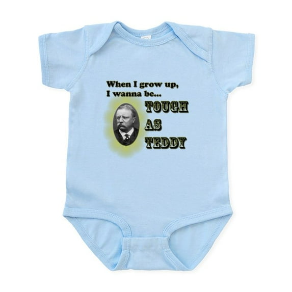 CafePress - Tough As Teddy Infant Bodysuit - Baby Light Bodysuit, Size Newborn - 24 Months