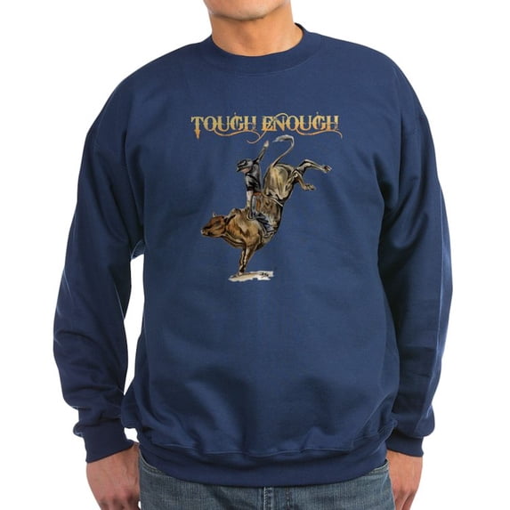 CafePress - Tough Enough Sweatshirt (Dark) - Classic Crew Neck Sweatshirt