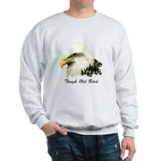 CafePress - Tough Old Bird Quote With Bald Eagle Sweatshirt - Crew Neck Sweatshirt