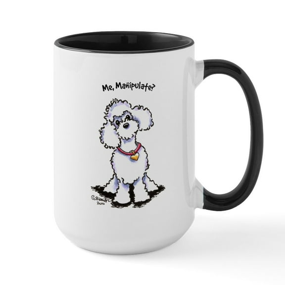 CafePress - Toy Poodle Manipulate Large Mug - 15 oz Ceramic Large White Novelty Mug