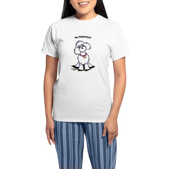 CafePress - Toy Poodle Manipulate Women's Light Pajamas - Women's Short Sleeve Print T-Shirt and Pants Light Cotton Pajama Set