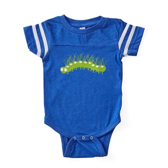 CafePress - Tr_Hairycaterpillar Gr - Cute Infant Baby Football Bodysuit