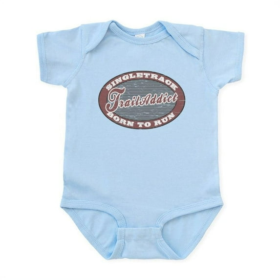 CafePress - Trail Addict Runner Infant Bodysuit - Baby Light Bodysuit, Size Newborn - 24 Months
