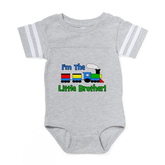 CafePress - Train_Imthelittlebrother - Cute Infant Baby Football Bodysuit