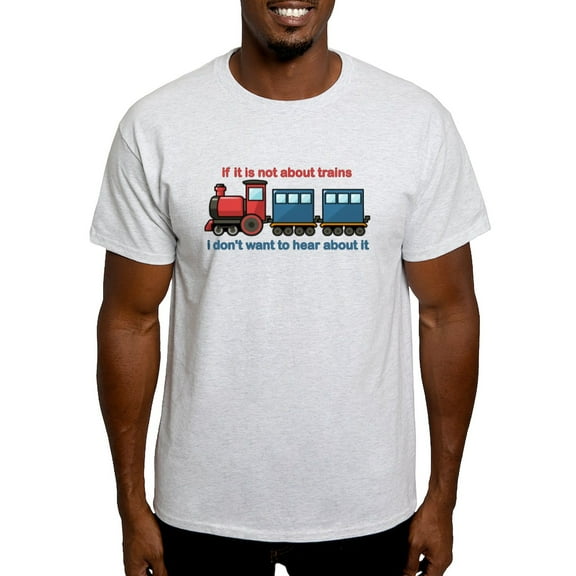 CafePress - Train Talk Light T Shirt - Men's Classic Graphic T-Shirt