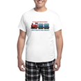thumbnail image 1 of CafePress - Train Talk Men's Light Pajamas - Men's Light Loose Fit Cotton Pajama Set, 1 of 7