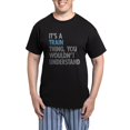 thumbnail image 1 of CafePress - Train Thing Men's Dark Pajamas - Men's Dark Loose Fit Cotton Pajama Set, 1 of 7