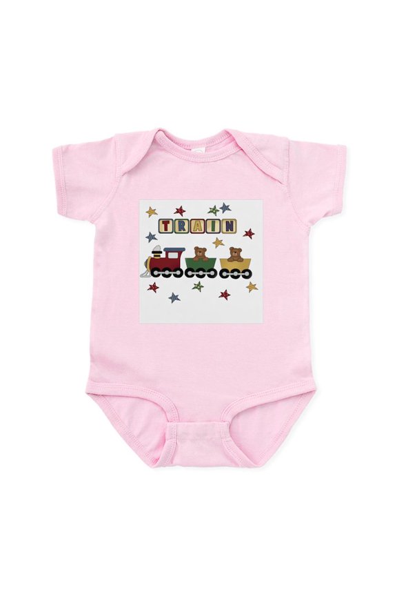 - Train With Bears Infant Bodysuit - Baby Light Bodysuit, Size Newborn - 24 Months
