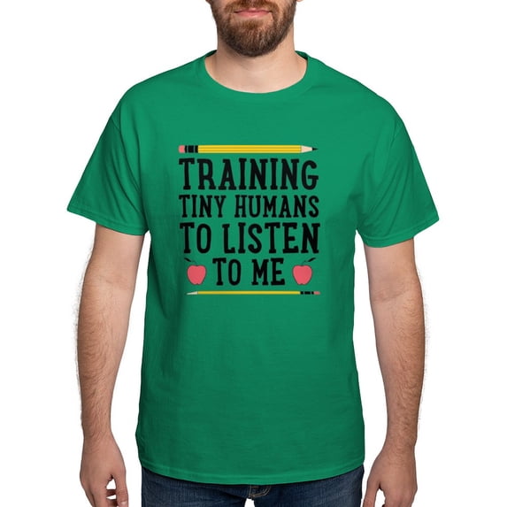 CafePress - Training Tiny Humans T Shirt - Men's Classic Graphic Cotton T-Shirt