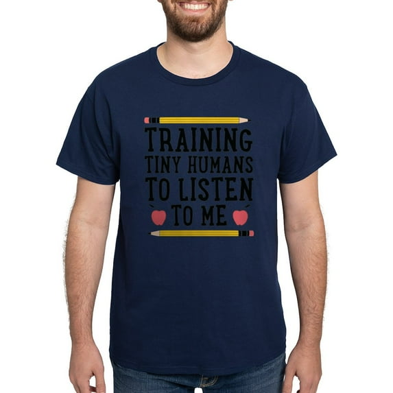 CafePress - Training Tiny Humans T Shirt - Men's Classic Graphic Cotton T-Shirt