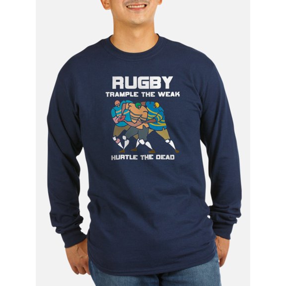 CafePress - Trample The Weak Rugby - Long Sleeve Dark T-Shirt