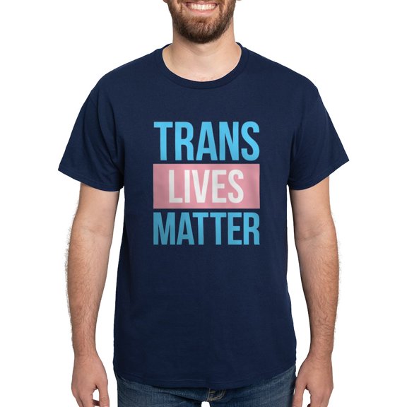 CafePress - Trans Lives Matter Dark T Shirt - Men's Classic Graphic Cotton T-Shirt
